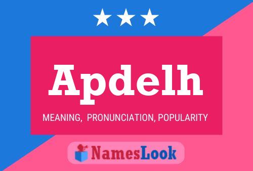 Apdelh Name Poster