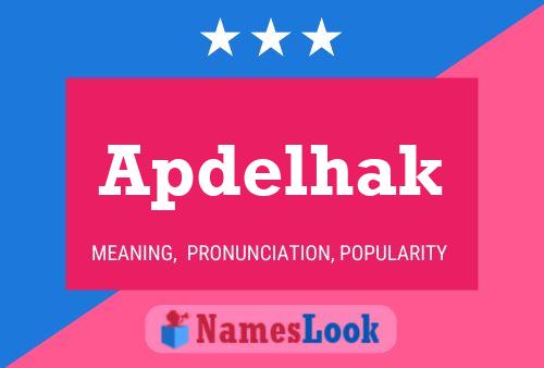 Apdelhak Name Poster