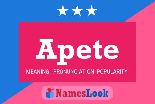 Apete Name Poster