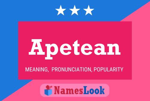 Apetean Name Poster