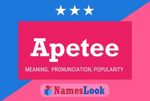 Apetee Name Poster