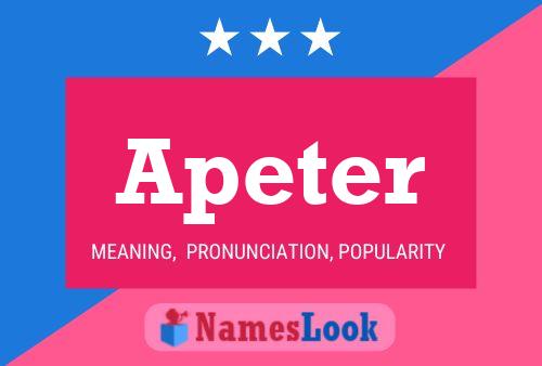 Apeter Name Poster