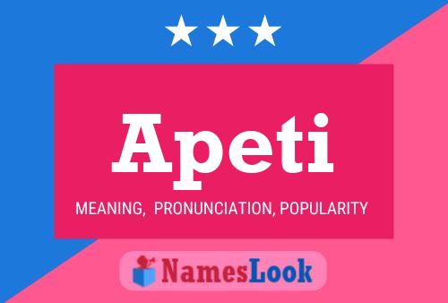 Apeti Name Poster