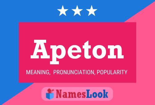 Apeton Name Poster