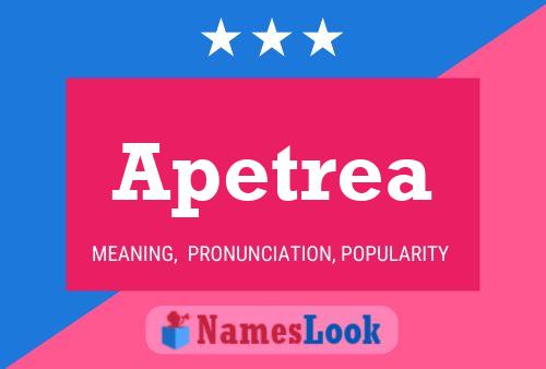 Apetrea Name Poster