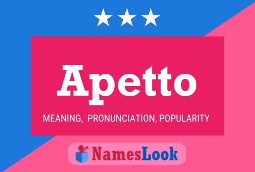 Apetto Name Poster