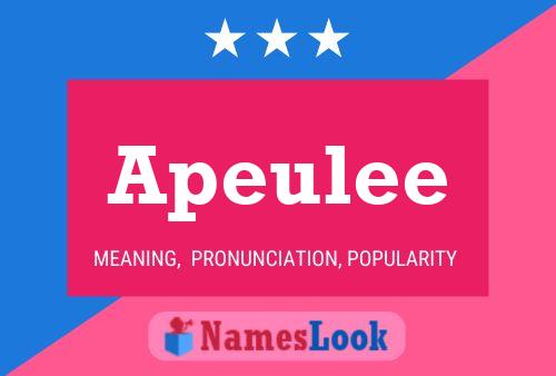 Apeulee Name Poster