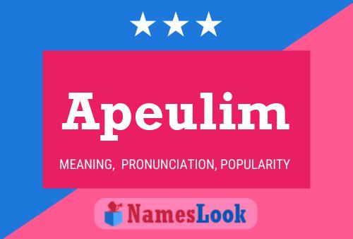 Apeulim Name Poster