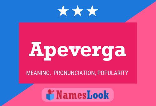 Apeverga Name Poster