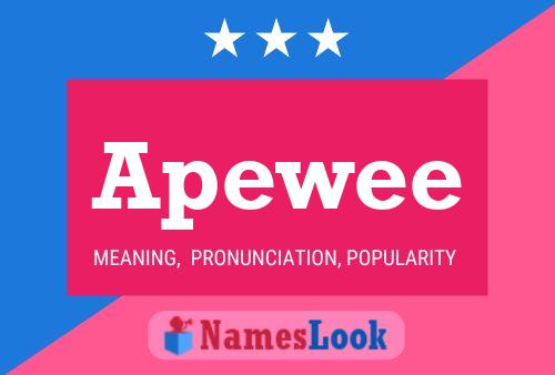 Apewee Name Poster