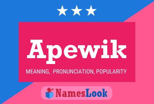 Apewik Name Poster