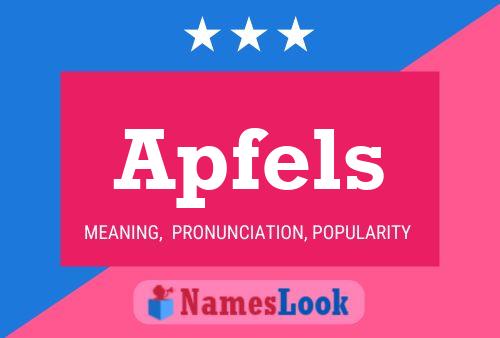 Apfels Name Poster