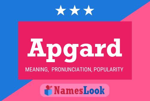 Apgard Name Poster