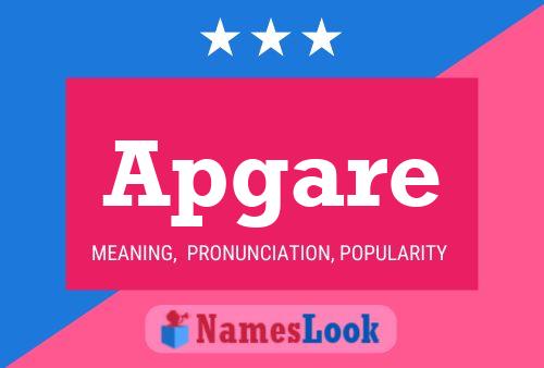 Apgare Name Poster