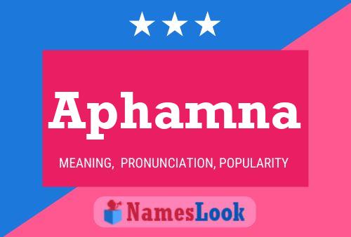 Aphamna Name Poster