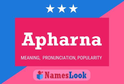 Apharna Name Poster