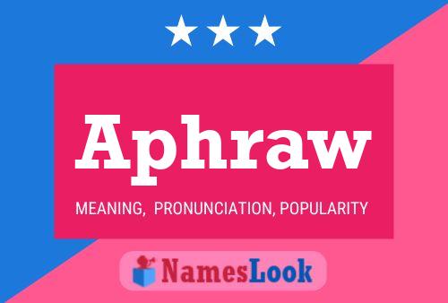 Aphraw Name Poster