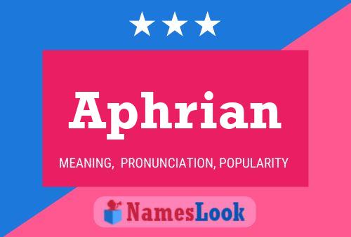 Aphrian Name Poster