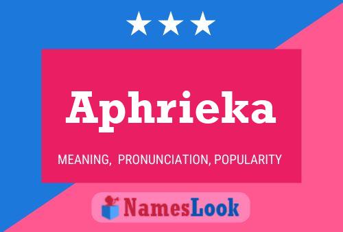 Aphrieka Name Poster