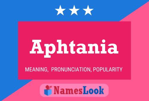 Aphtania Name Poster