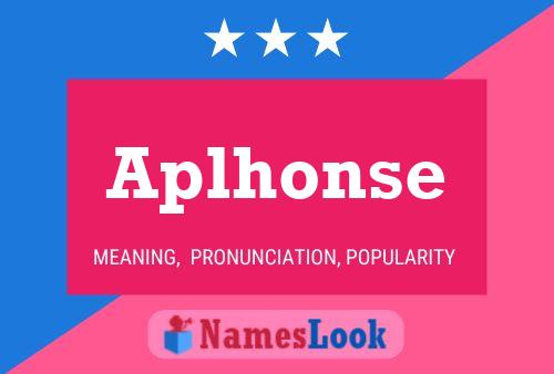 Aplhonse Name Poster