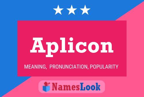 Aplicon Name Poster