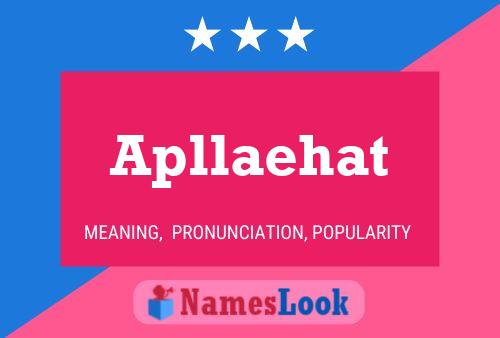 Apllaehat Name Poster