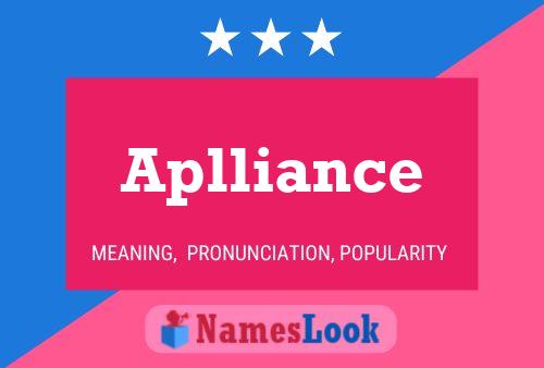 Aplliance Name Poster