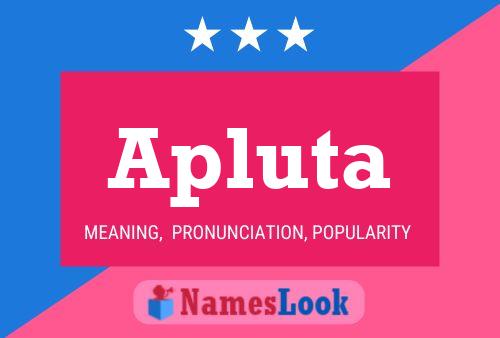 Apluta Name Poster