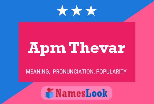 Apm Thevar Name Poster