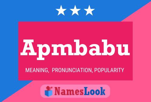 Apmbabu Name Poster