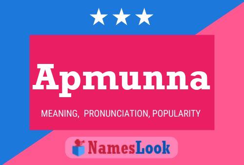 Apmunna Name Poster