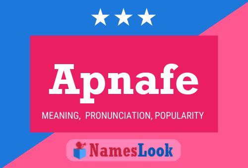 Apnafe Name Poster