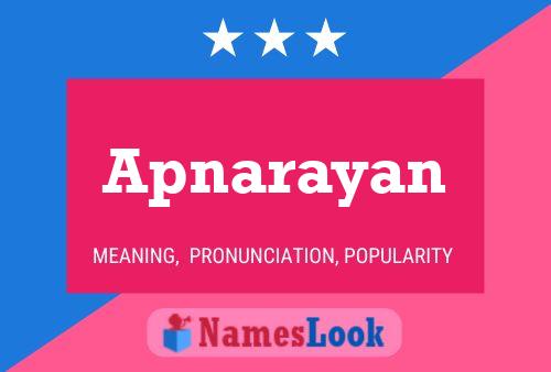 Apnarayan Name Poster