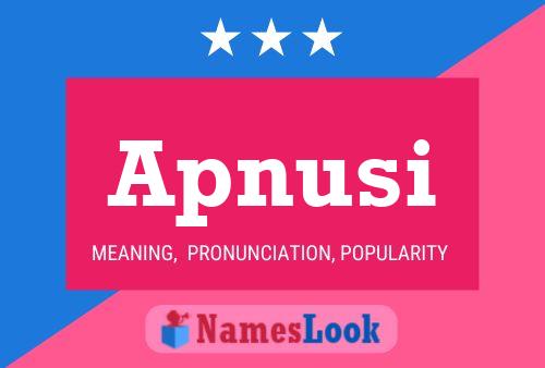 Apnusi Name Poster