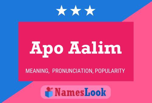 Apo Aalim Name Poster