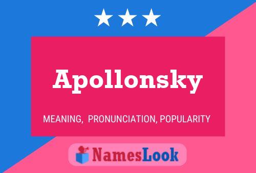 Apollonsky Name Poster