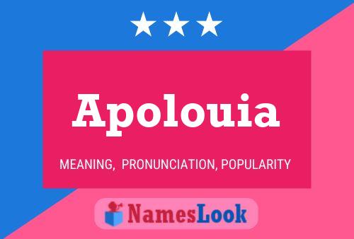 Apolouia Name Poster