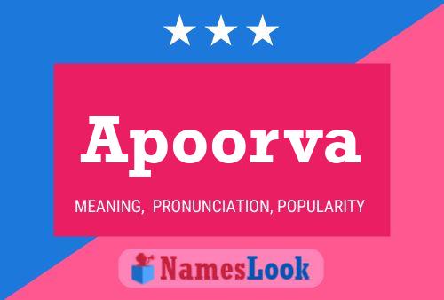 Apoorva Name Poster