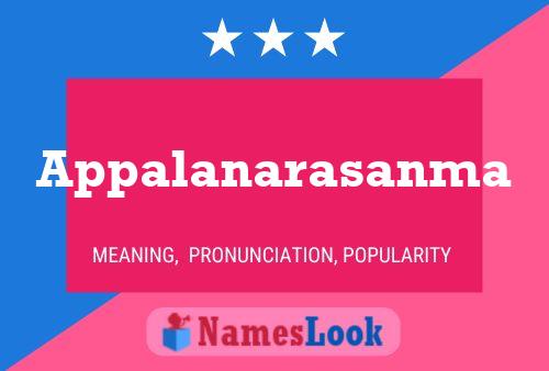 Appalanarasanma Name Poster