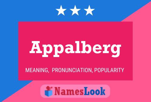 Appalberg Name Poster