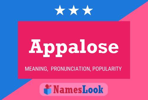 Appalose Name Poster