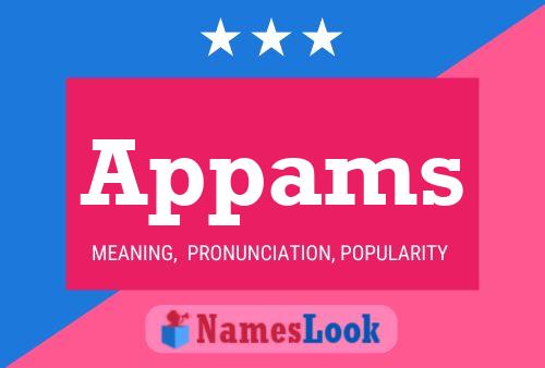 Appams Name Poster