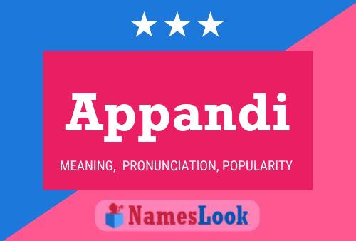 Appandi Name Poster