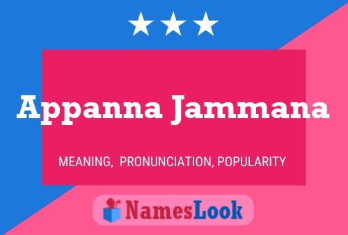 Appanna Jammana Name Poster