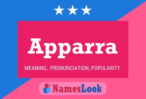 Apparra Name Poster