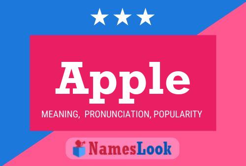 Apple Name Poster