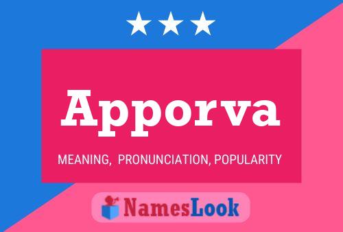 Apporva Name Poster