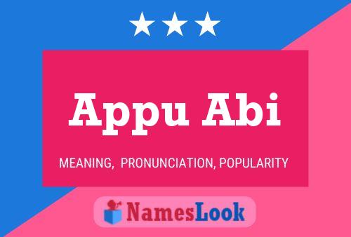 Appu Abi Name Poster