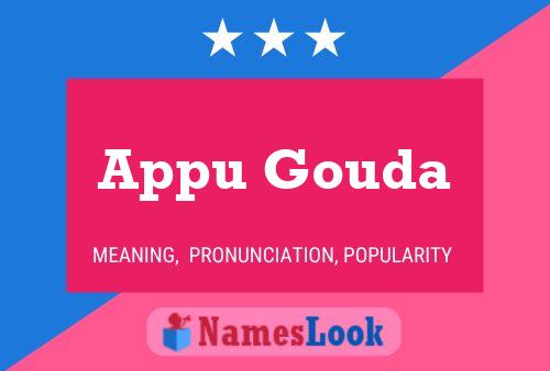 Appu Gouda Name Poster